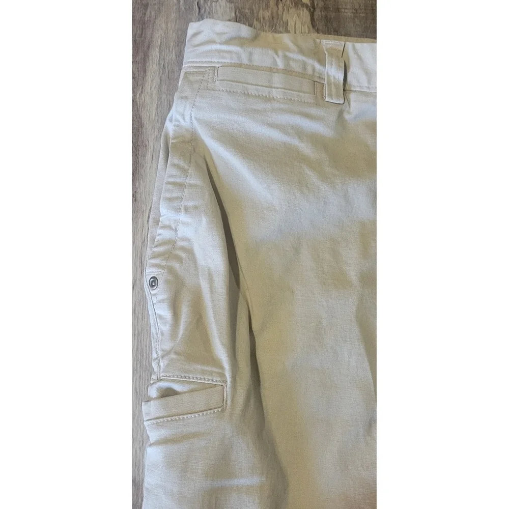 Duluth Trading Co Mens 36x30 Trim Fit Beige Flex Ballroom Khakis Chino Pants EUC